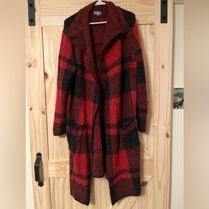 Joseph A Super Soft Plaid Cardigan Sweater